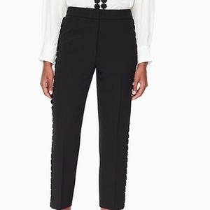 kate spade lace trim cigarette pant 00